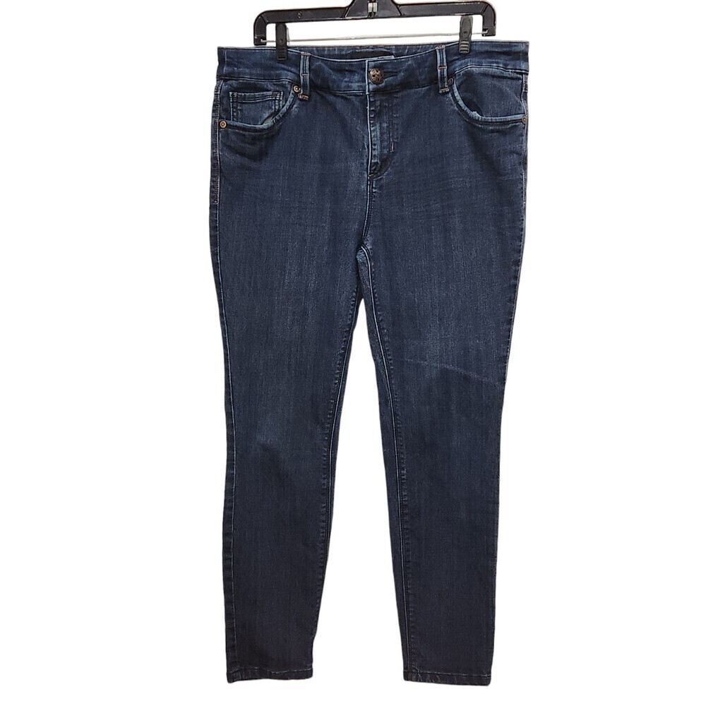 Vintage Baby Phat Y2K Gold Rhinestone Cat Medium Wash Skinny Jeans, 16